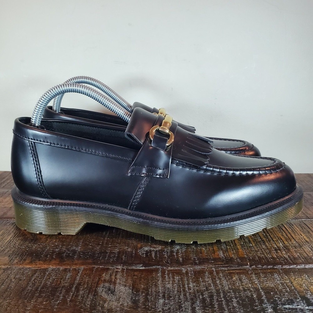 Dr. Martens Adrian Snaffle Loafer Shoes Womens US 9 Mens 8 UK 7 Black Leather